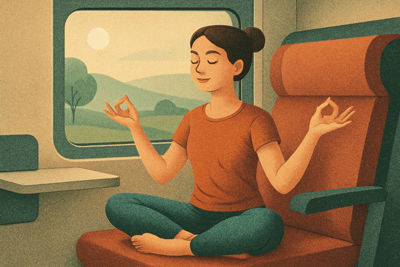 Ce yoga de voyage est parfait pour détendre le corps et l’esprit