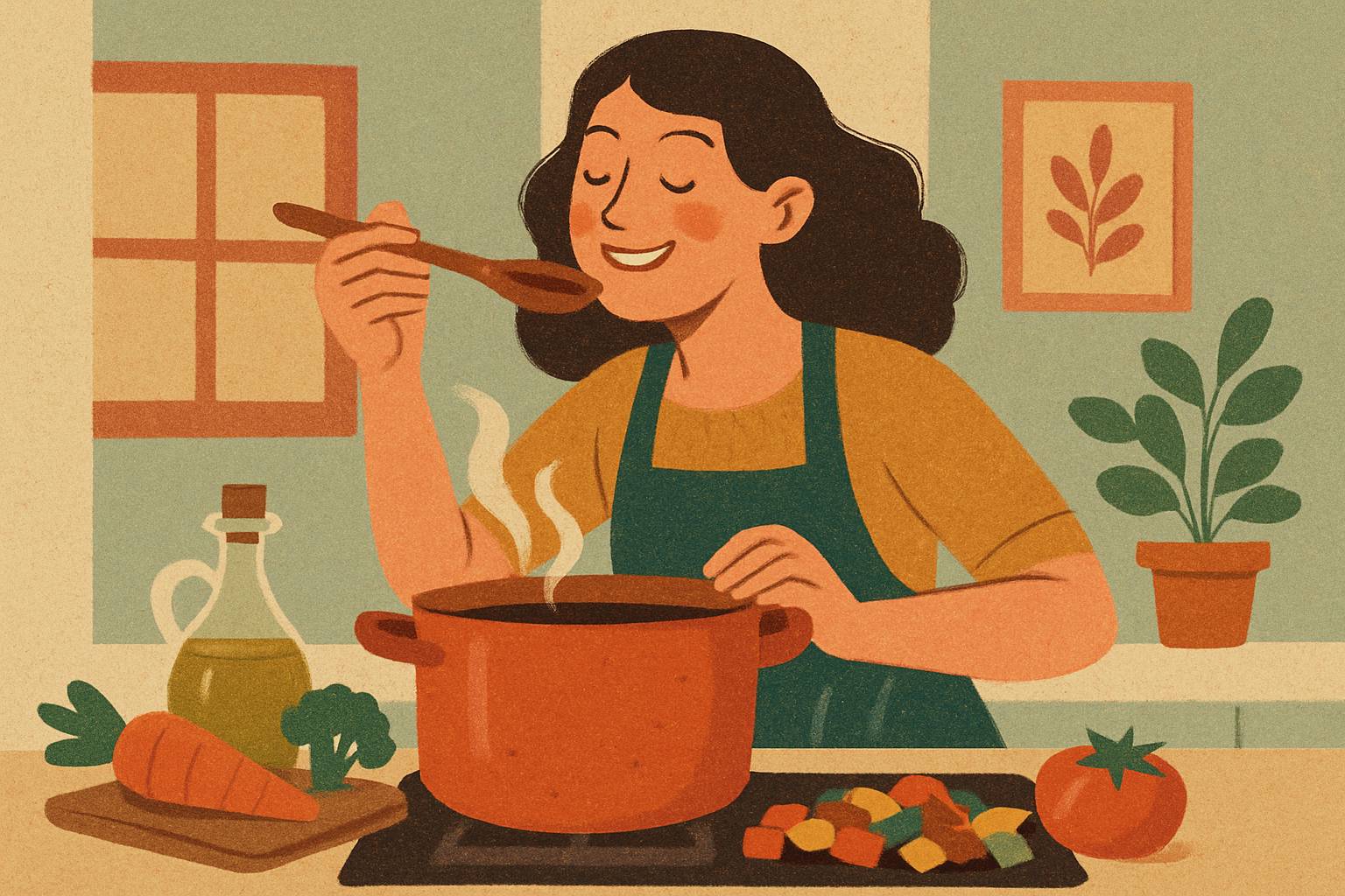 Entre saveurs et émotions : cuisiner pour cultiver la joie intérieure