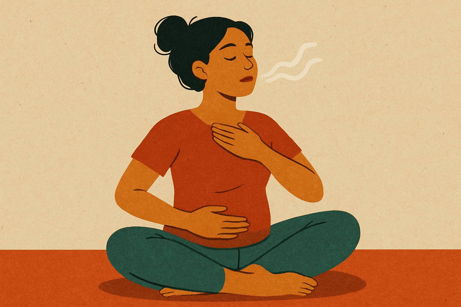 Exercices de respiration pour réduire les douleurs menstruelles