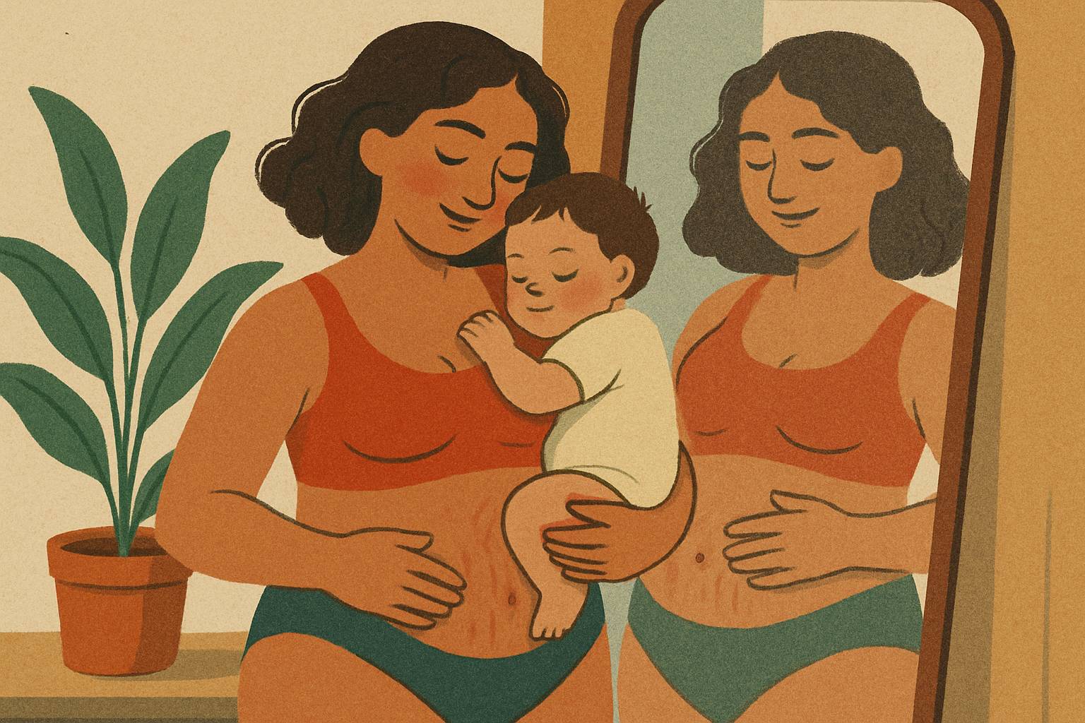 Se réconcilier avec son corps après une grossesse